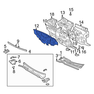 Toyota OE - Outer Cowl Insulator