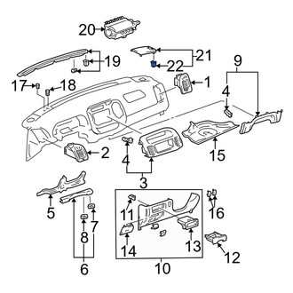 Toyota OE - Console Trim Panel Clip