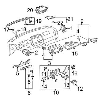 Toyota OE - Instrument Panel Components (USA Built)