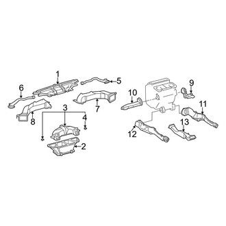 Toyota OE - Instrument Panel - Ducts (USA Built)