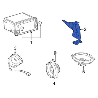 Toyota OE - Left GPS Navigation Control Module Bracket
