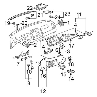 Toyota OE - Instrument Panel Components (Japan Built)