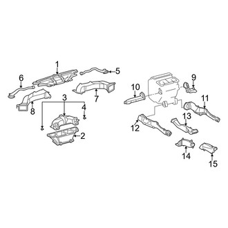 Toyota OE - Instrument Panel - Ducts (Japan Built)