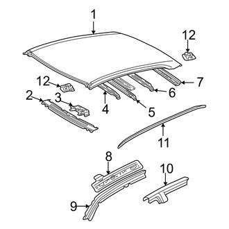 Toyota OE - Roof & Components (W/O Sunroof)