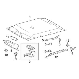 Toyota OE - Roof - Interior Trim (W/O Sunroof)