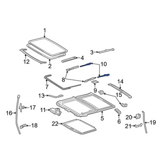 Toyota OE - Left Sunroof Guide Jaw