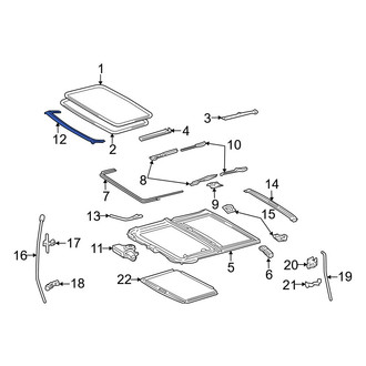 Toyota OE - Sunroof Deflector