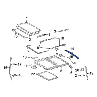 Toyota OE - Sunroof Drip Rail