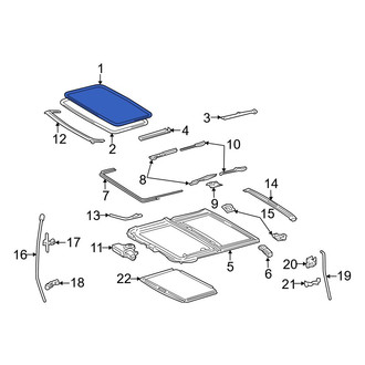 Toyota OE - Sunroof Glass