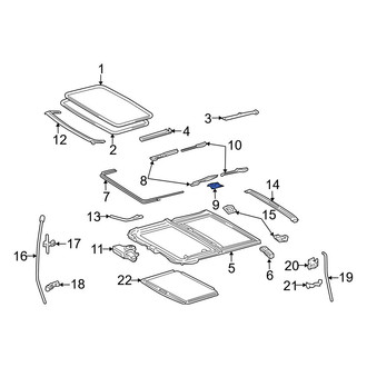 Toyota OE - Left Sunroof Hinge
