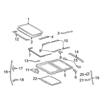 Toyota OE - Roof - Sunroof (With Sunroof, USA Built)