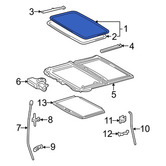Toyota OE - Sunroof Glass