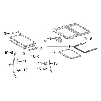 Toyota OE - Roof - Sunroof (With Sunroof, Japan Built)