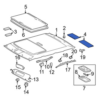 Toyota OE - Rear Roof Insulator