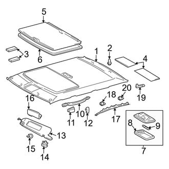 Toyota OE - Roof - Interior Trim (With Sunroof)