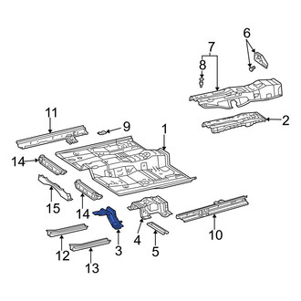Toyota OE - Floor Pan Reinforcement