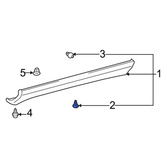 Toyota OE - Rocker Panel Molding Clip