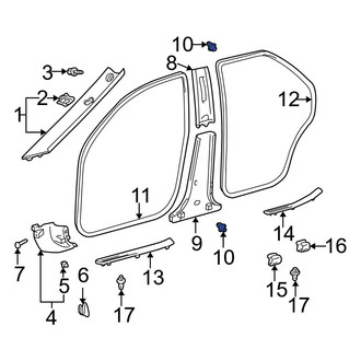 Toyota OE - Upper Bumper Cover Retainer