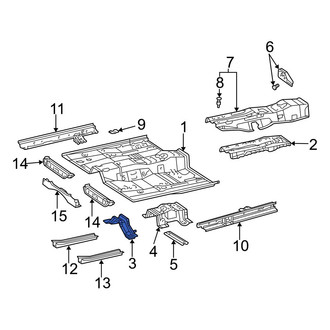 Toyota OE - Front Exhaust System Hanger Bracket