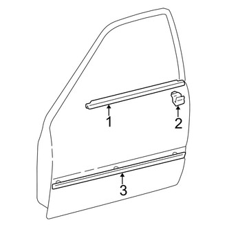 Toyota OE - Front Door - Exterior Trim (USA Built)