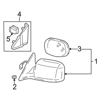 Toyota OE - Front Door - Outside Mirrors (USA Built)