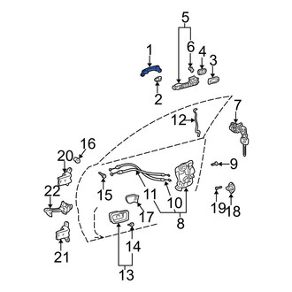 Toyota OE - Rear Outer Exterior Door Handle