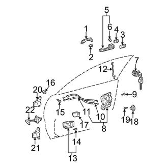 Toyota OE - Front Door - Lock & Hardware (USA Built)