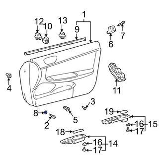 Toyota OE - Door Interior Trim Panel Cap