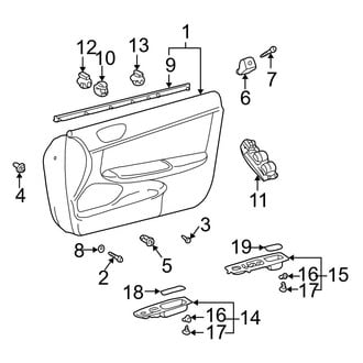 Toyota OE - Front Door - Interior Trim (USA Built)
