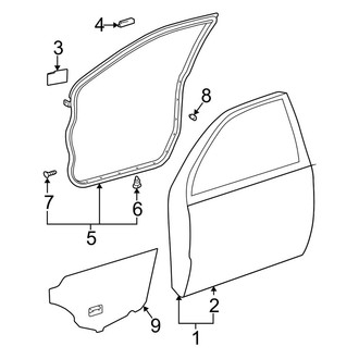 Toyota OE - Front Door - Door & Components (Japan Built)