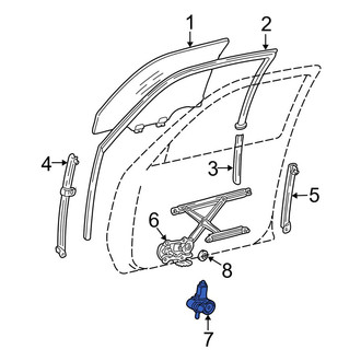 Toyota OE - Front Left Window Motor