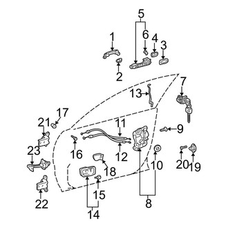 Toyota OE - Front Door - Lock & Hardware (Japan Built)