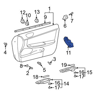 Toyota OE - Front Left Door Window Switch