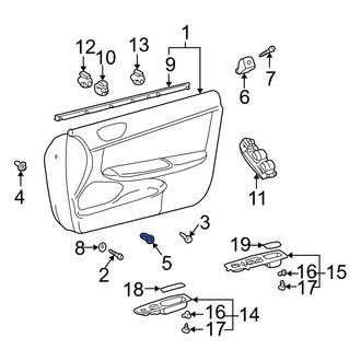 Toyota OE - Lower Door Interior Trim Panel Grommet