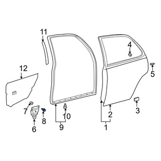 Toyota OE - Door Access Cover Bolt