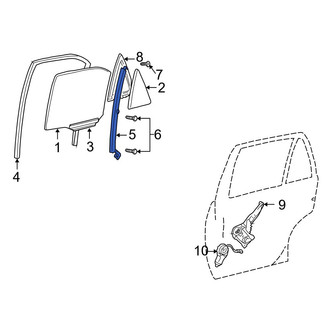 Toyota OE - Rear Left Door Window Division Bar