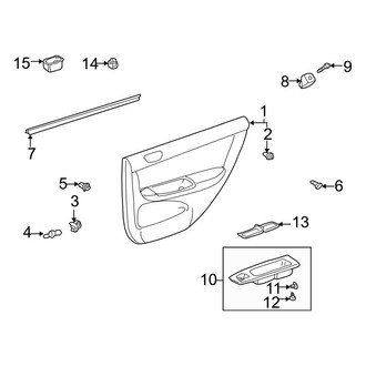 Toyota OE - Rear Door - Interior Trim (USA Built)