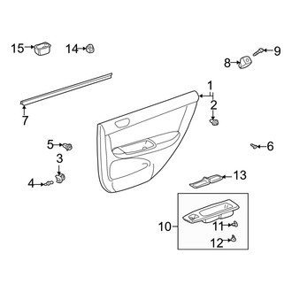 Toyota OE - Rear Door - Interior Trim (Japan Built)