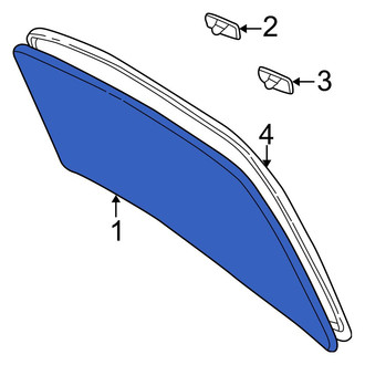 Toyota OE - Rear Back Glass