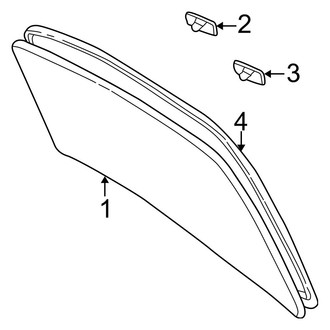 Toyota OE - Back Glass - Glass (Japan Built)