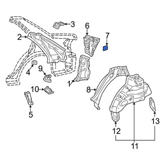 Toyota OE - Rear Quarter Panel Reinforcement Bracket