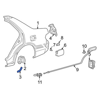 Toyota OE - Rear Right Stone Guard