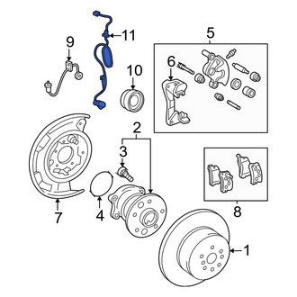 Toyota OE - Rear Right ABS Wheel Speed Sensor Wiring Harness