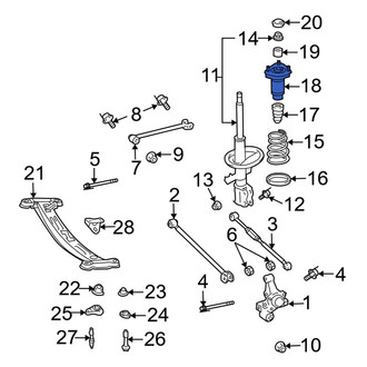 Toyota OE - Rear Left Suspension Strut Mount