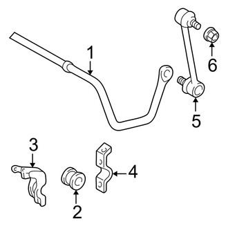 Toyota OE - Rear Suspension - Stabilizer Bar & Components