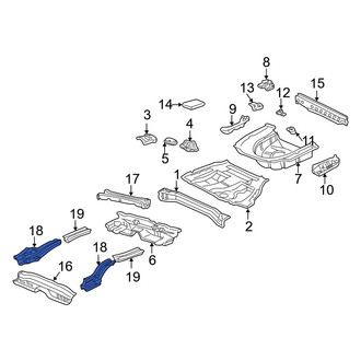 Toyota OE - Front Right Floor Side Rail
