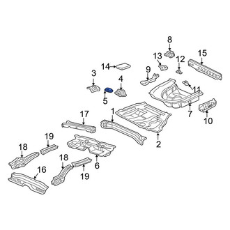 Toyota OE - Rear Trunk Floor Access Cover