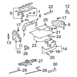 Toyota OE - Trunk Trim Panel Clip