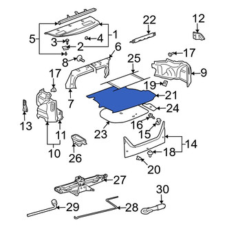 Toyota OE - Rear Trunk Mat