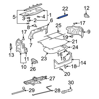 Toyota OE - Rear Trunk Trim Panel